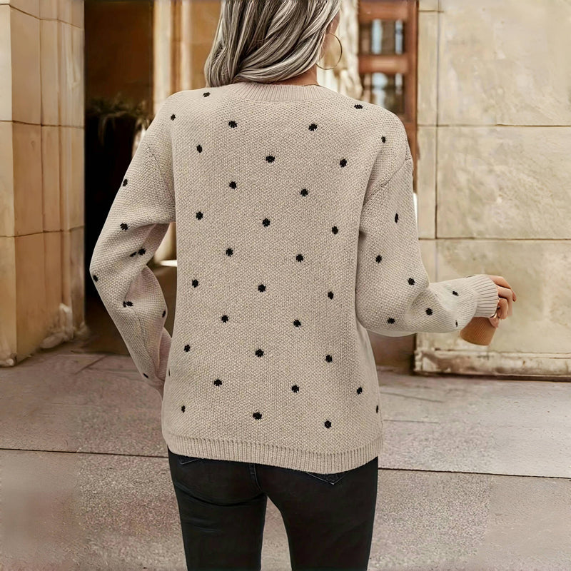 Noella | Polka Dot Knitted Jumper