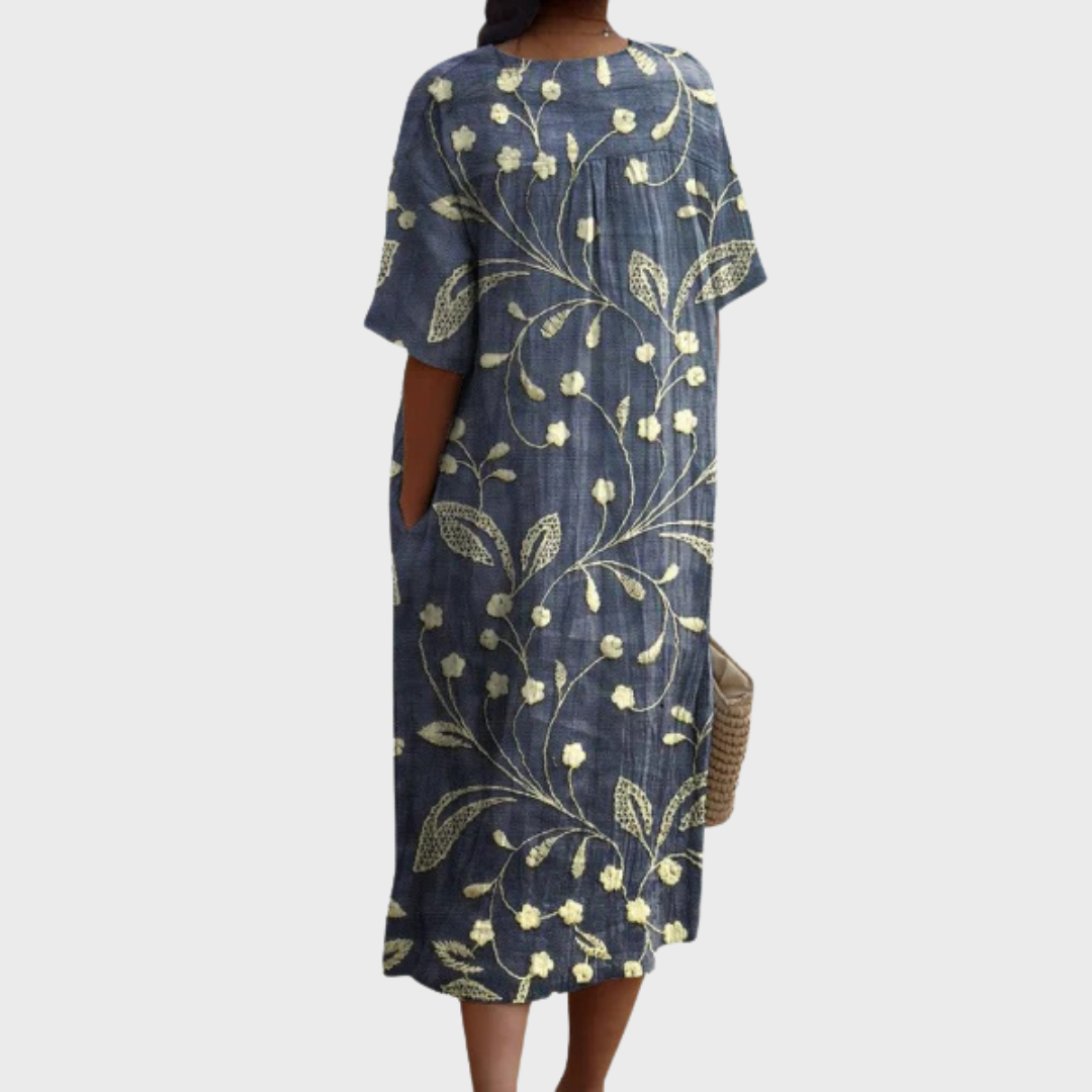 Florence | Vintage Floral Cotton Dress