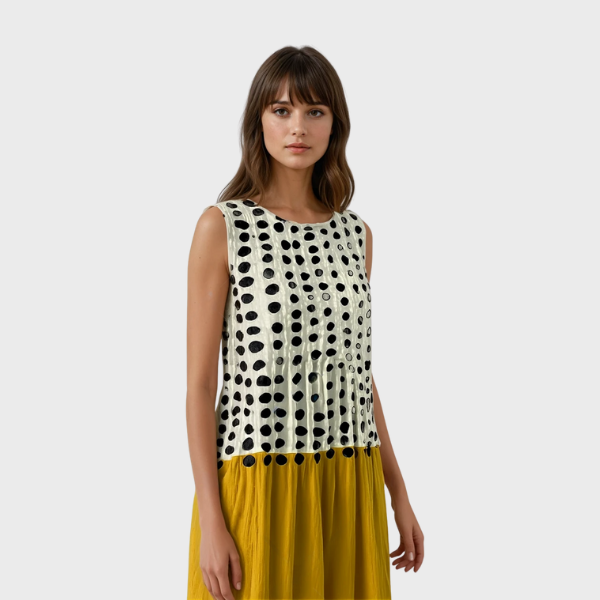 Edith | Bold Panelled Cotton Dress
