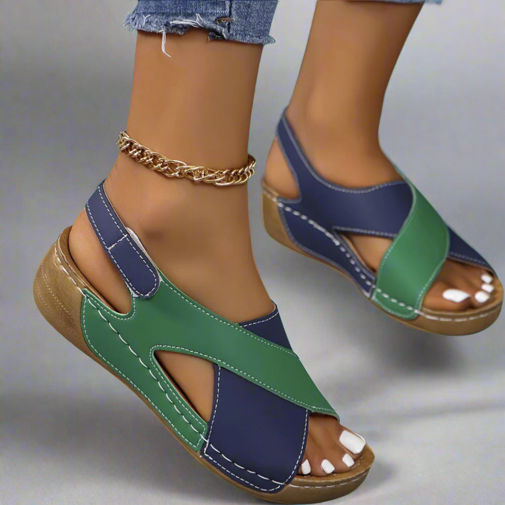 Ada | Colourblock Slingback Sandals