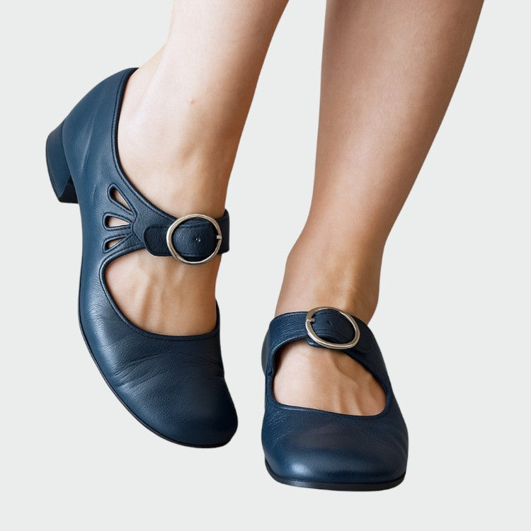 Nora Beau | Classic Buckle Mary Jane Shoes