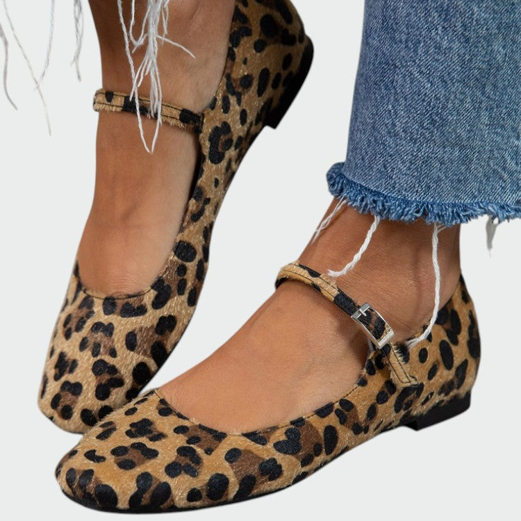 Nora Beau | Leopard Print Mary Jane Shoes