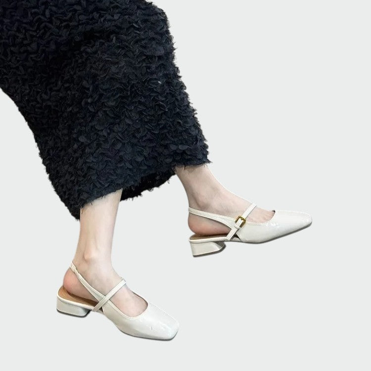 Nora Beau | Square Tip Mary Jane Shoes