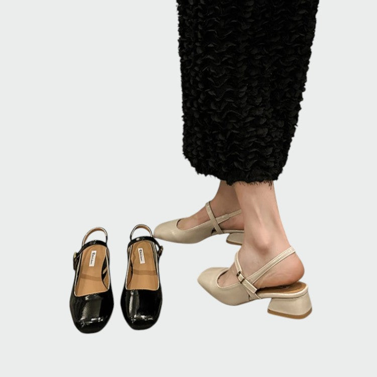 Nora Beau | Square Tip Mary Jane Shoes