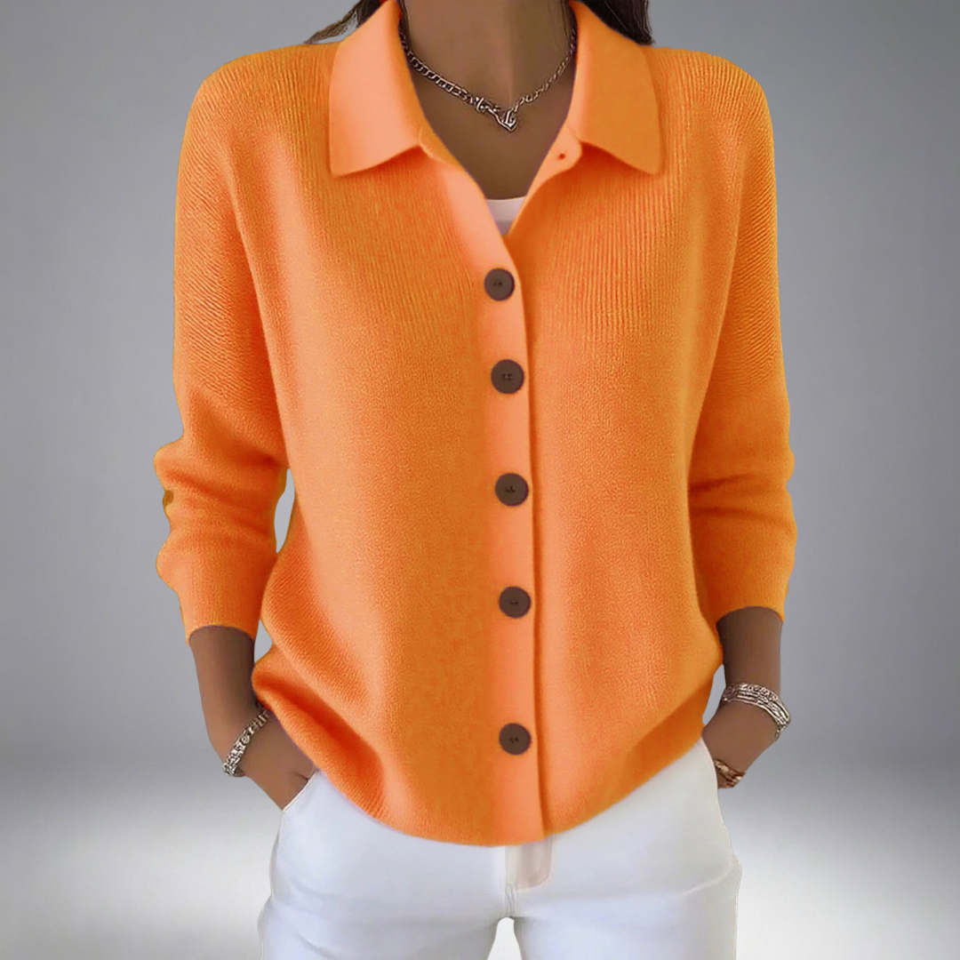 Layla™| Lapel Button Knitted Cardigan Jumper