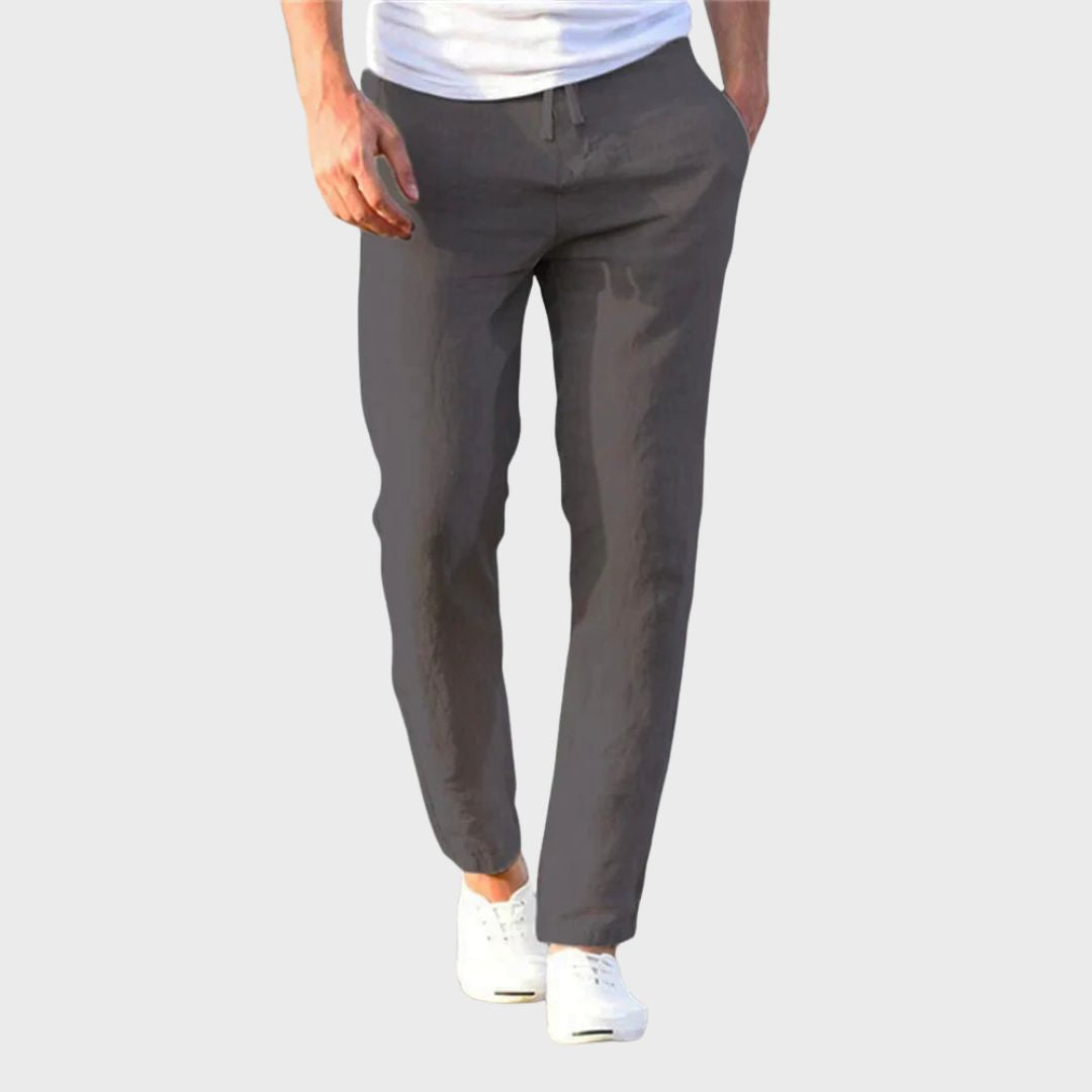 Graham | Lightweight Casual Linen Trousers