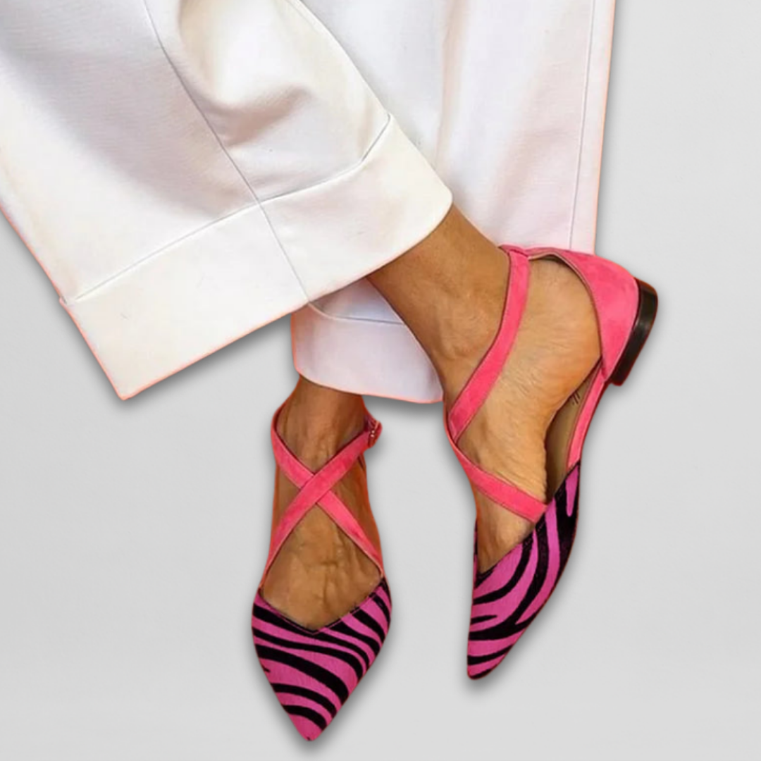 Élise™| Ballet Flats with Straps