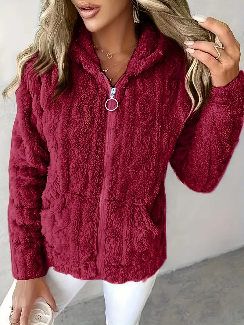 Ganka | Long-sleeved hooded jumper with zip