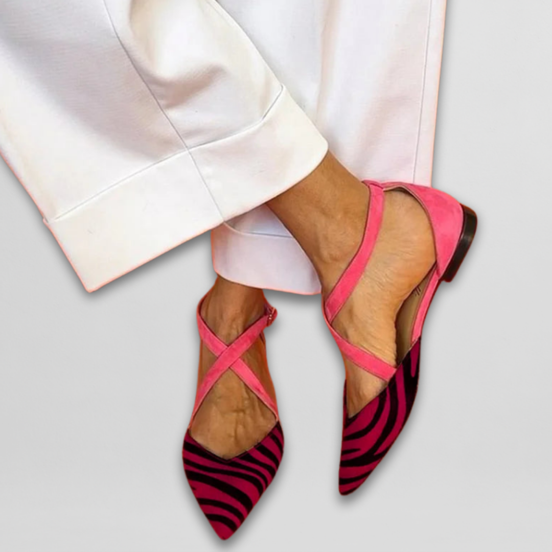 Élise™| Ballet Flats with Straps