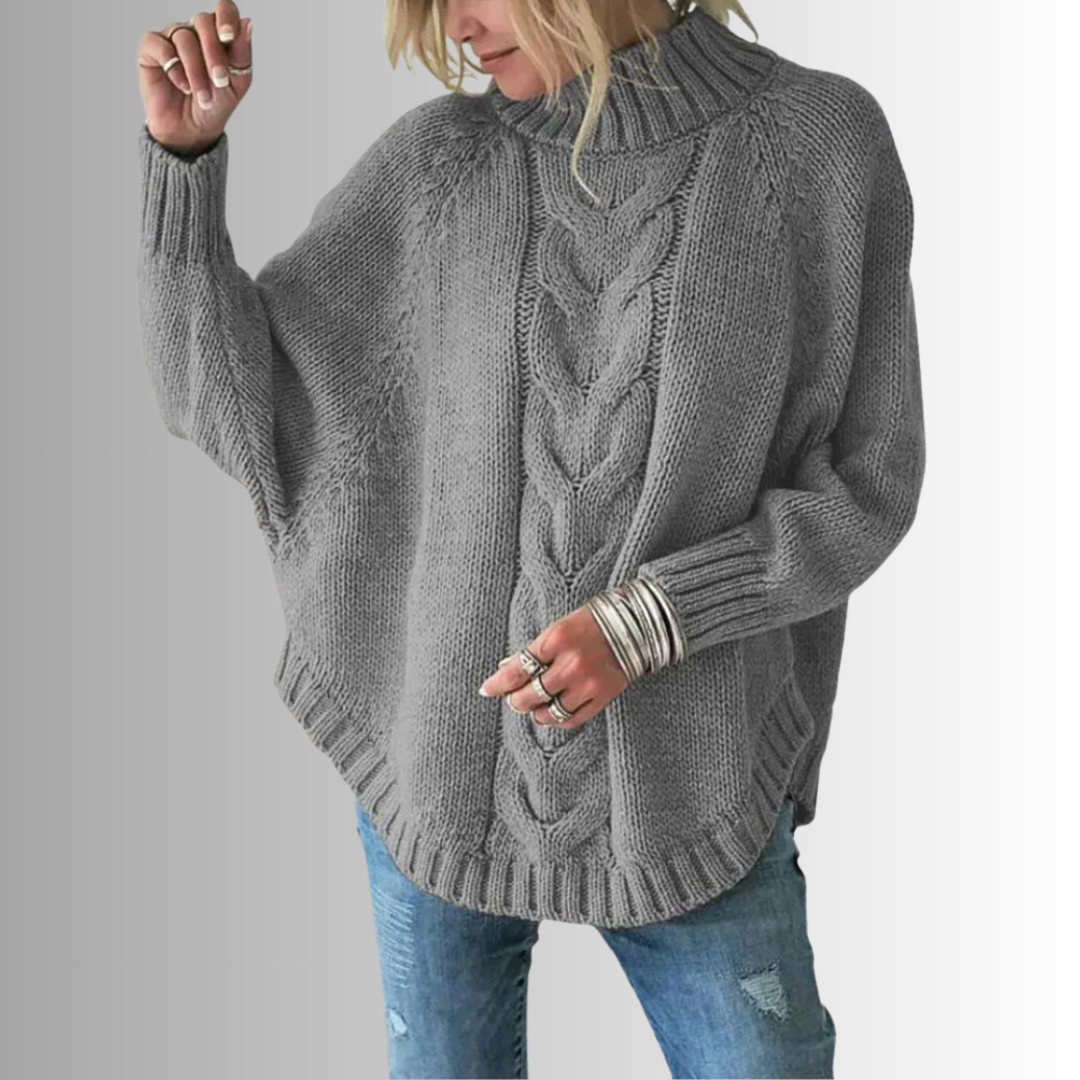 Elysian | Knitted pullover with cable pattern