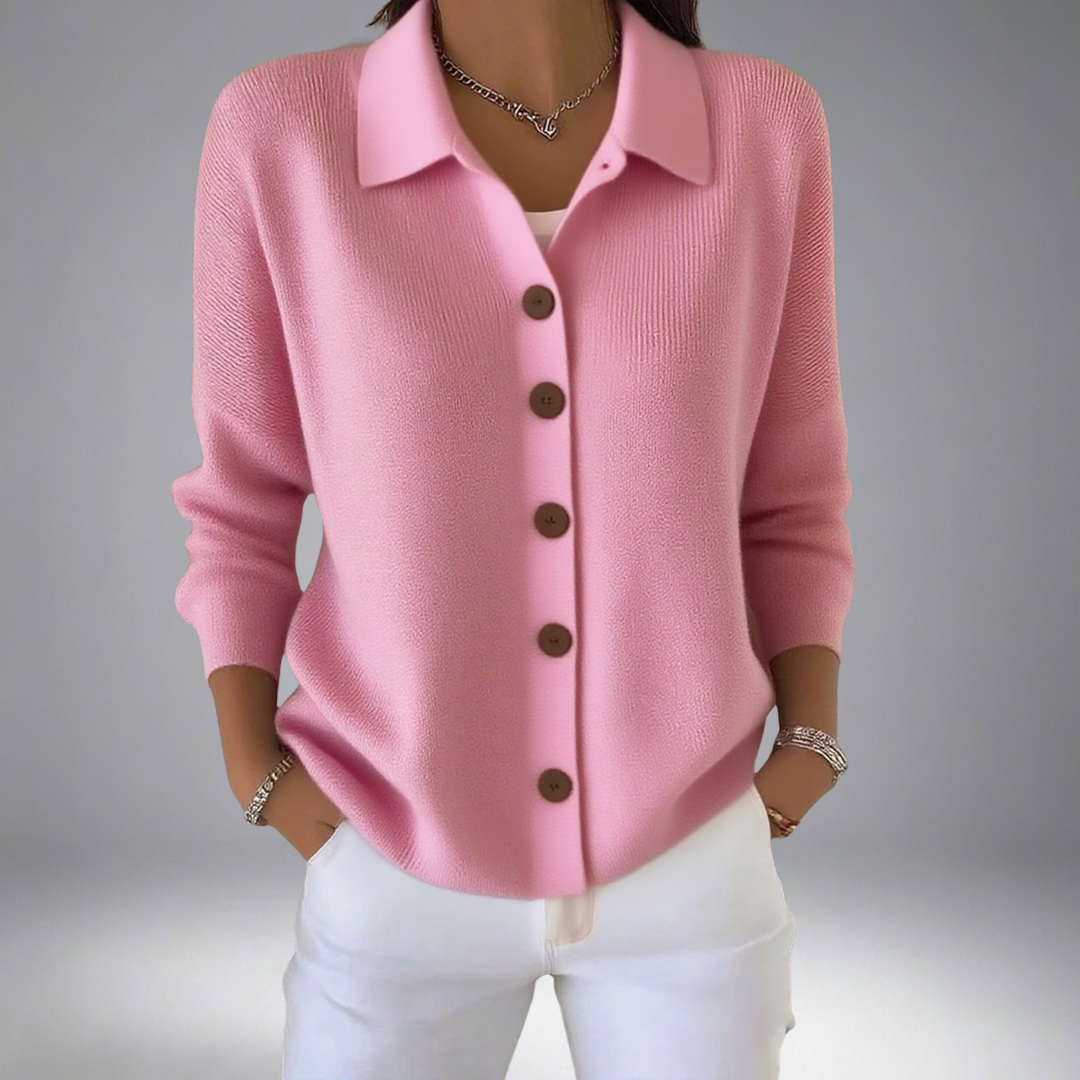 Layla™| Lapel Button Knitted Cardigan Jumper