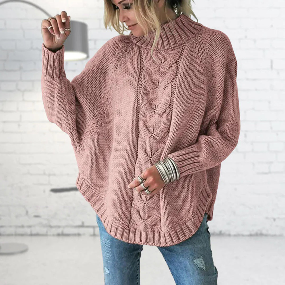 Elysian | Knitted pullover with cable pattern