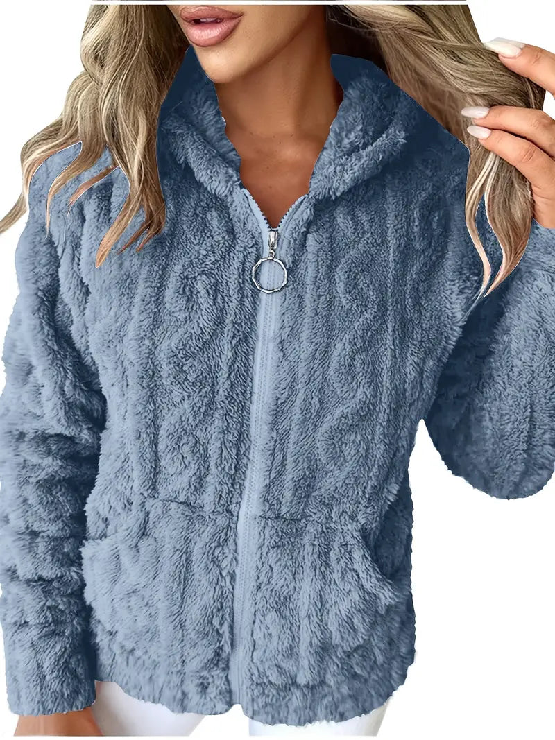 Ganka | Long-sleeved hooded jumper with zip