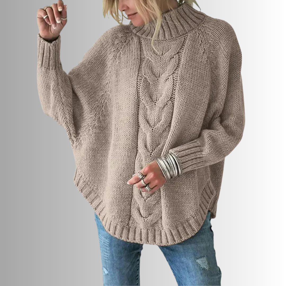 Elysian | Knitted pullover with cable pattern