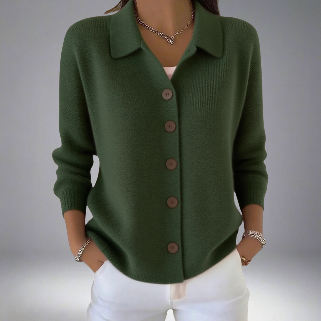 Layla™| Lapel Button Knitted Cardigan Jumper