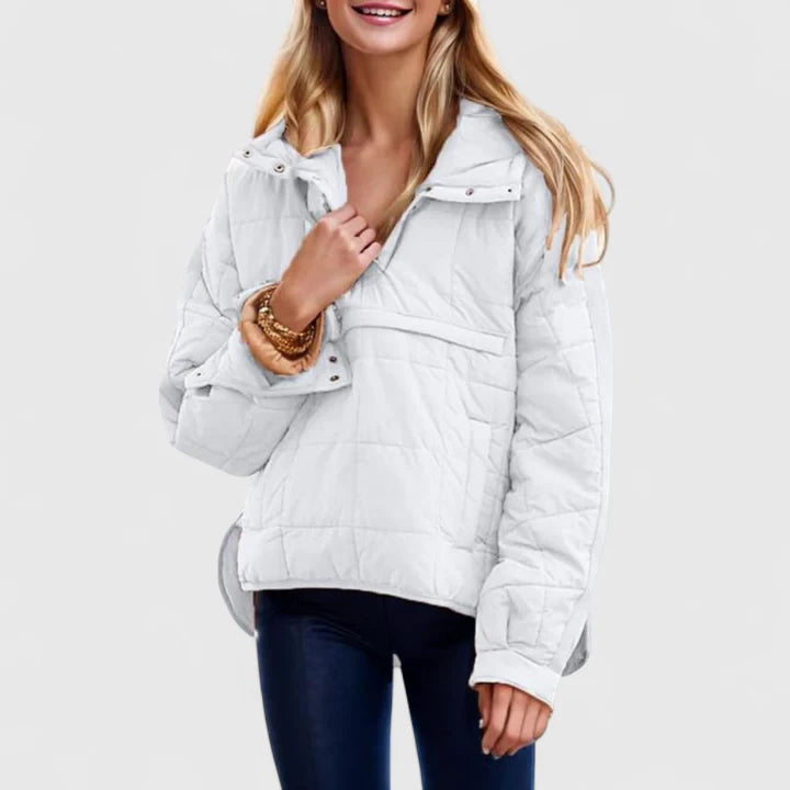 Olivia | Oversized Hooded Pullover Jacket