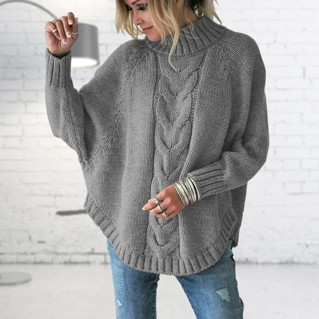 Elysian | Knitted pullover with cable pattern