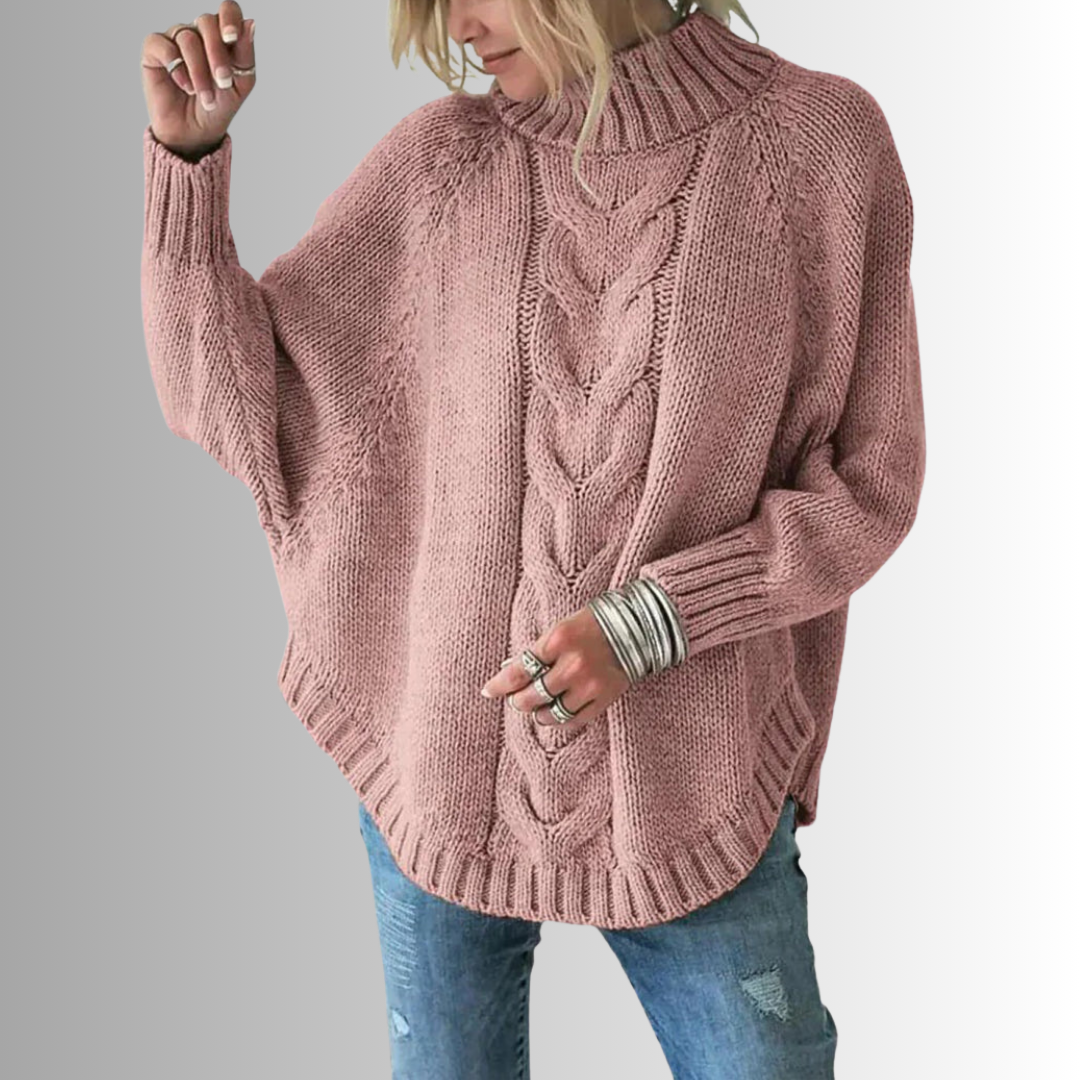 Elysian | Knitted pullover with cable pattern