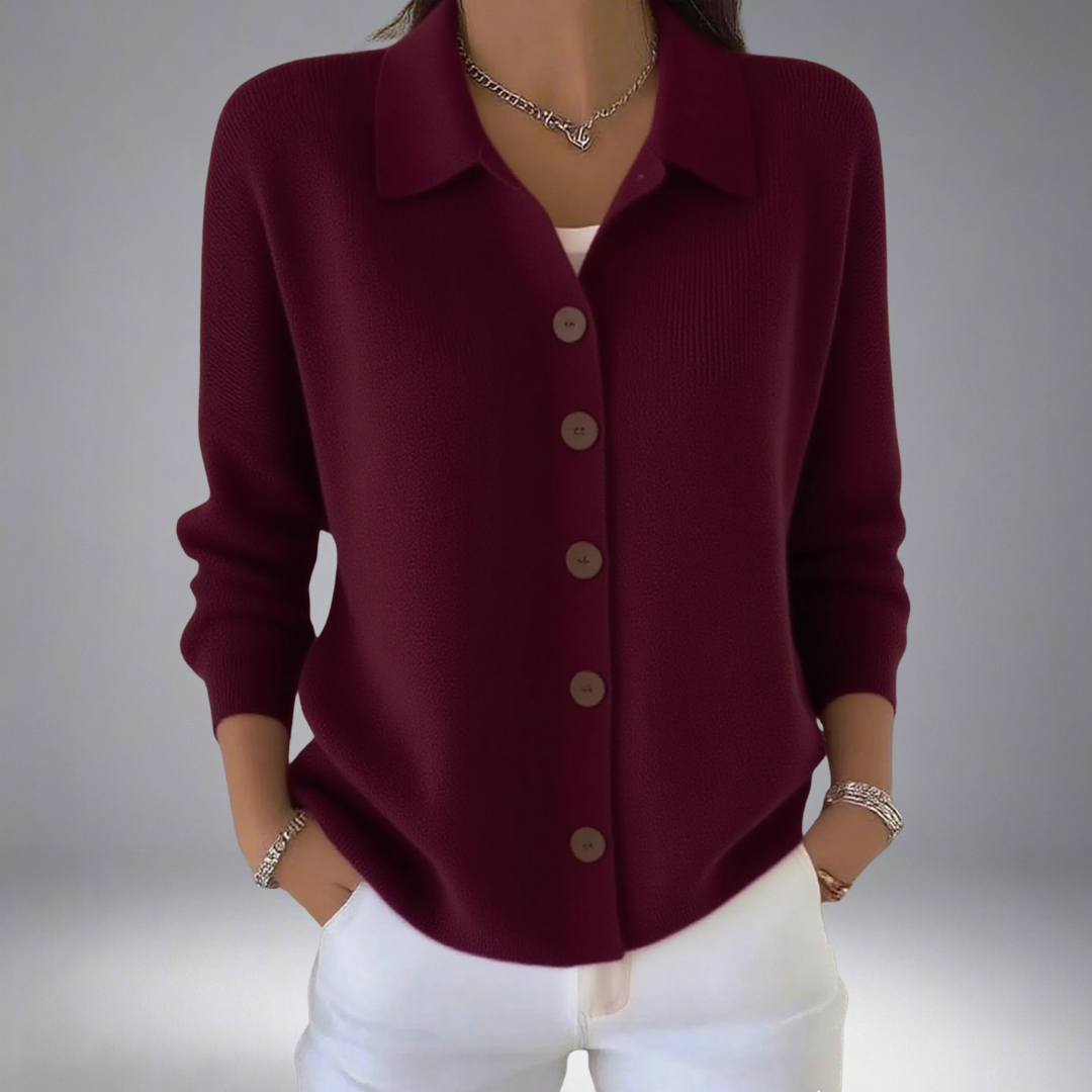 Layla™| Lapel Button Knitted Cardigan Jumper