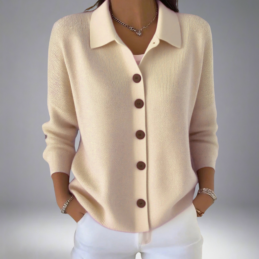 Layla™| Lapel Button Knitted Cardigan Jumper