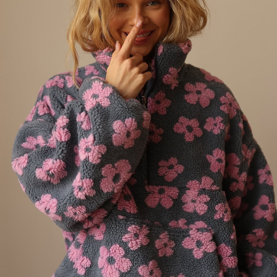 Fleur™ | Floral Fleece Jumper
