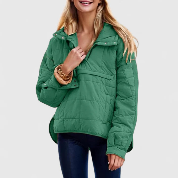 Olivia | Oversized Hooded Pullover Jacket