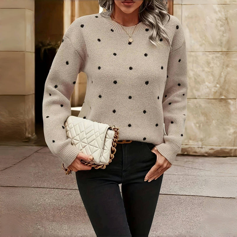 Noella | Polka Dot Knitted Jumper