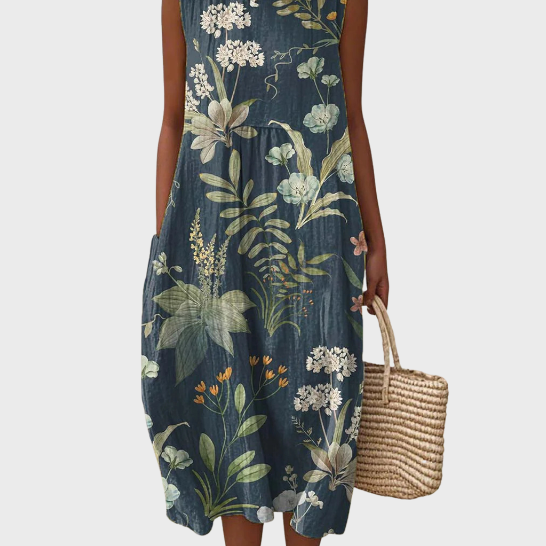 Rosalind | Vintage Floral Cotton Dress