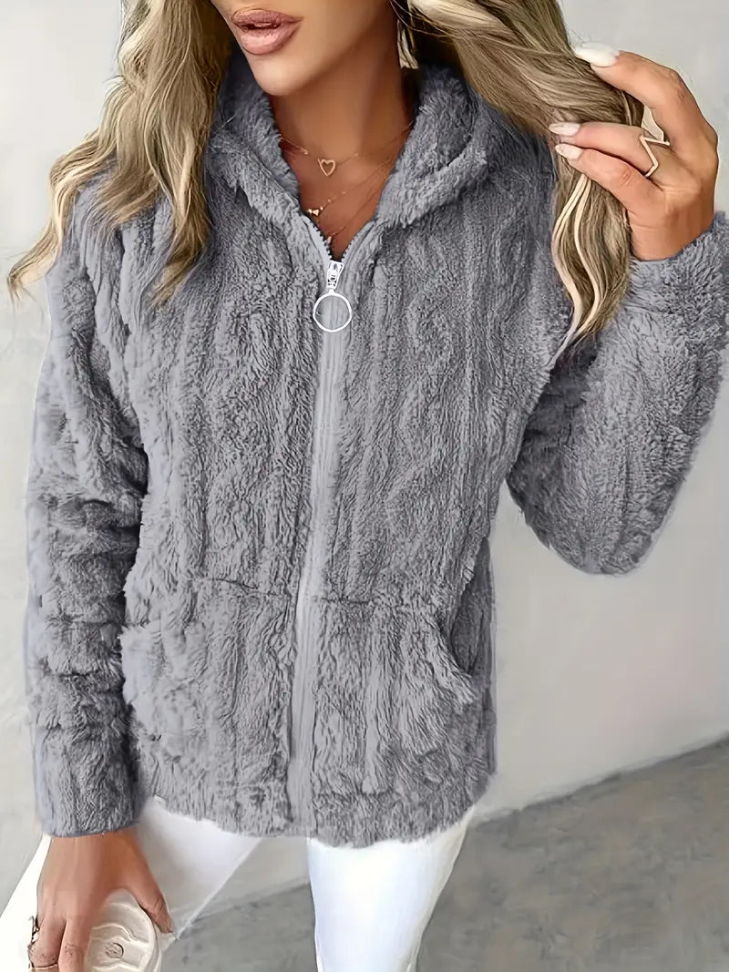 Ganka | Long-sleeved hooded jumper with zip