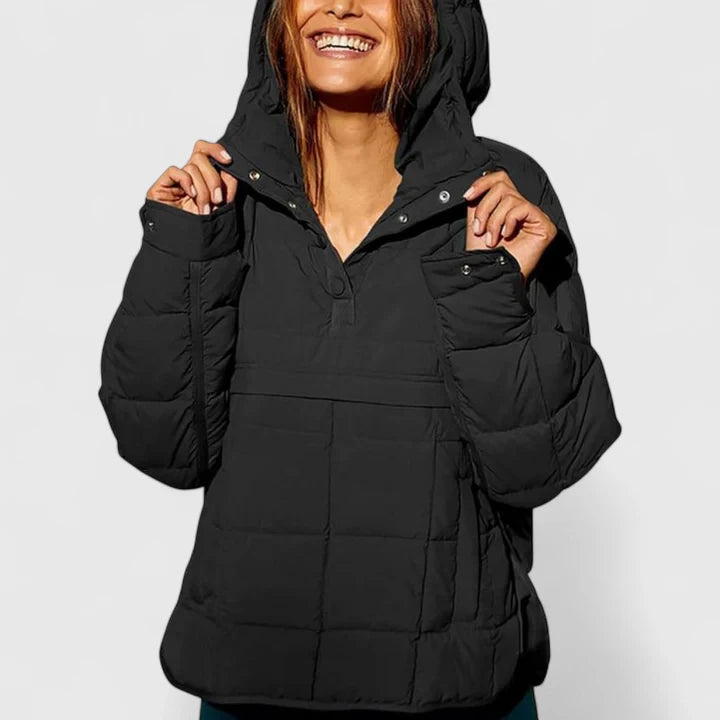 Olivia | Oversized Hooded Pullover Jacket