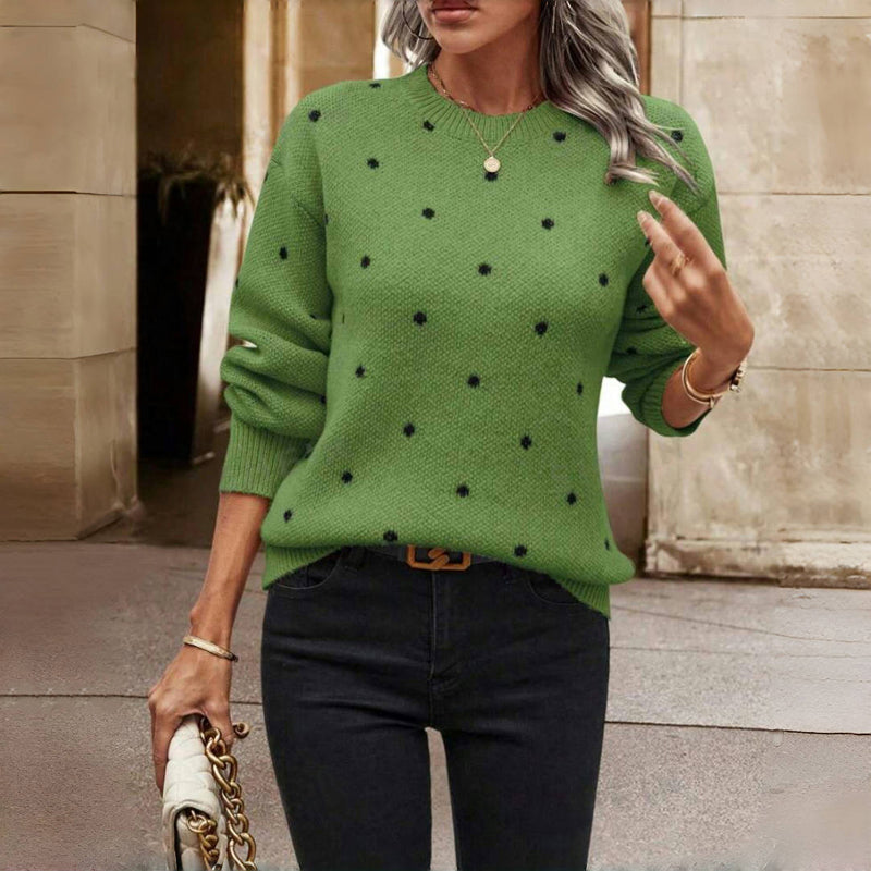 Noella | Polka Dot Knitted Jumper