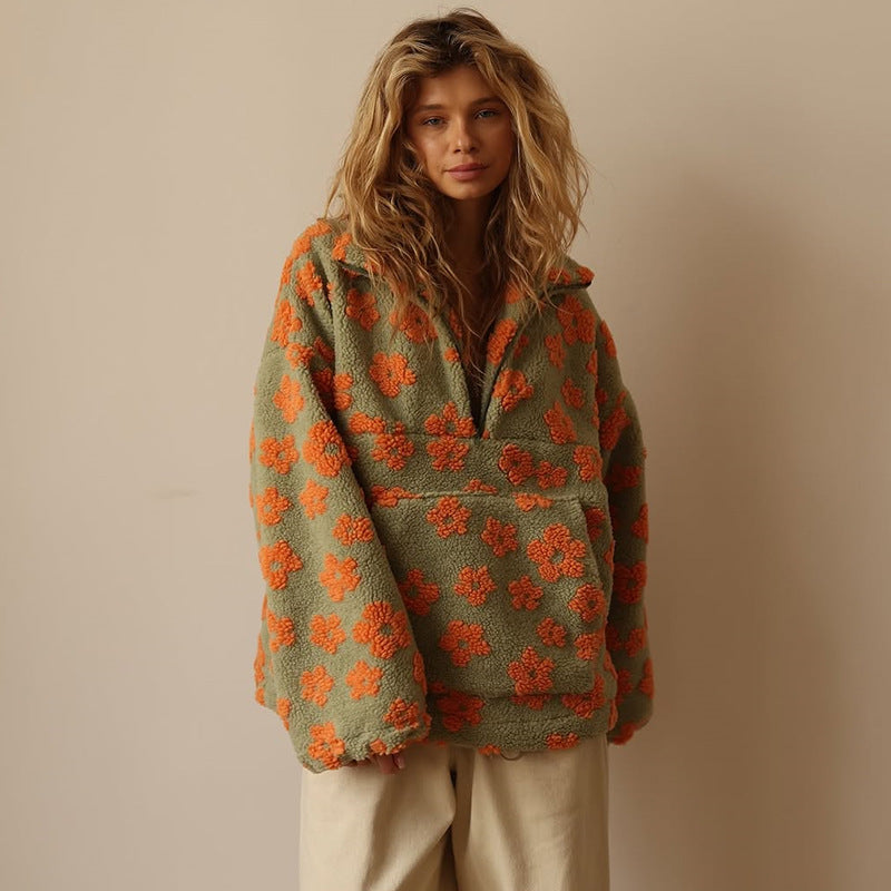 Fleur™ | Floral Fleece Jumper