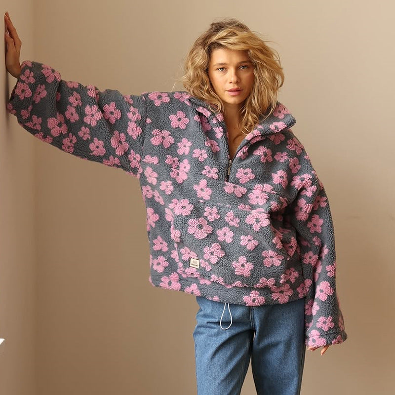 Fleur™ | Floral Fleece Jumper