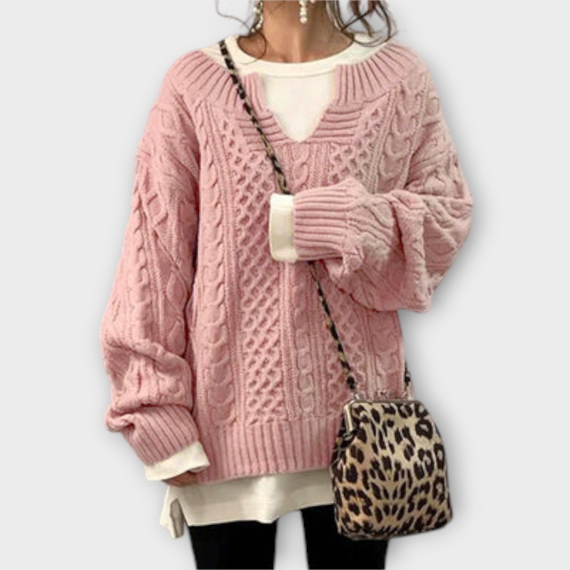Sam | Knitted Jumper With Cable Pattern