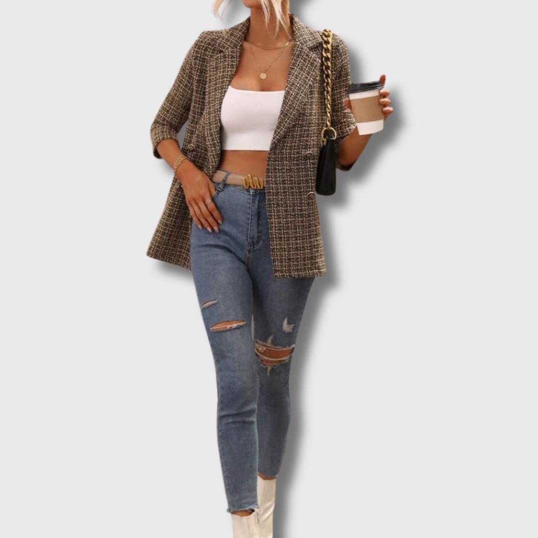 Sabine | Women's Chic Tweed Blazer