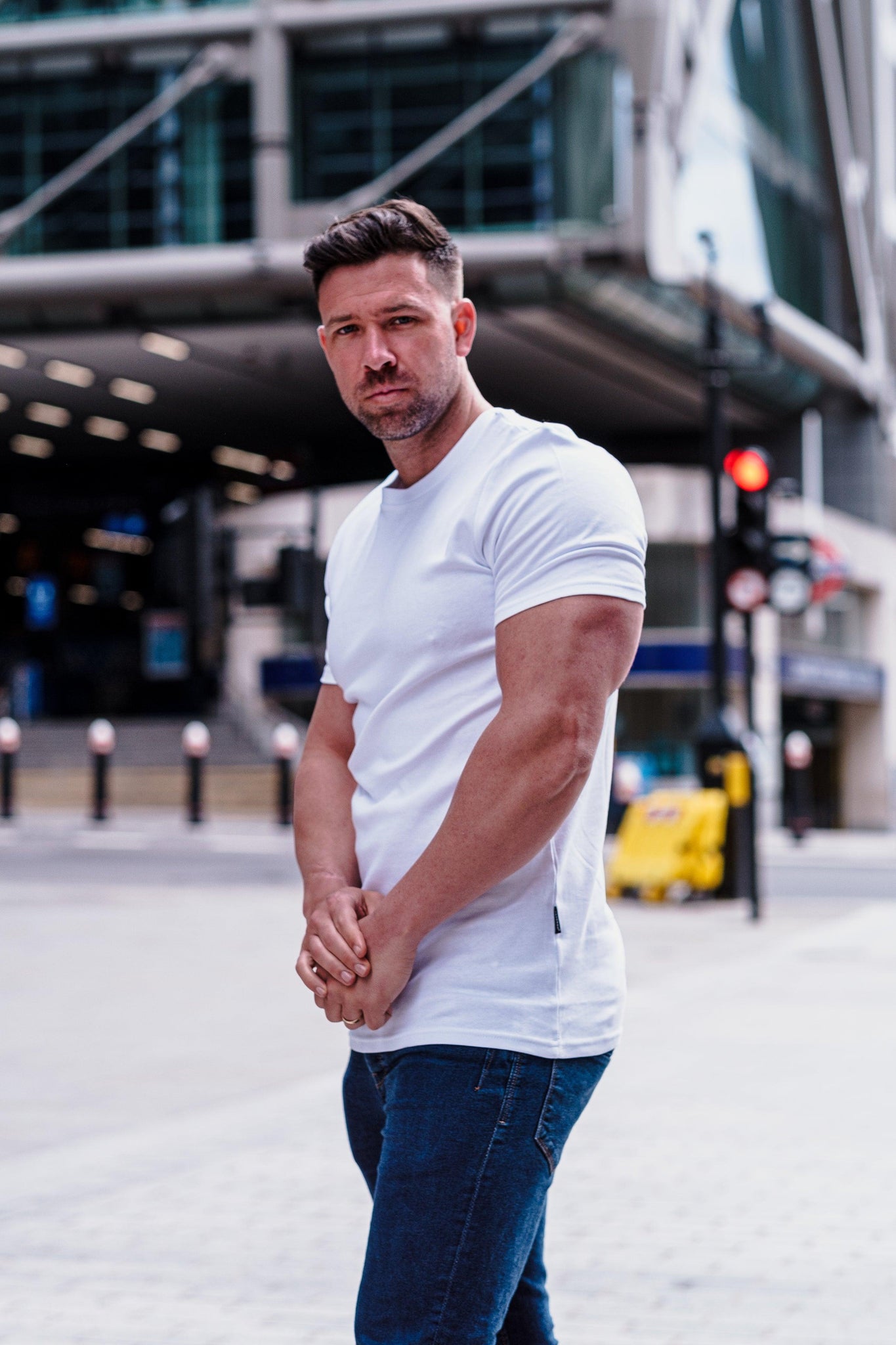 White Tapered Fit T-Shirt