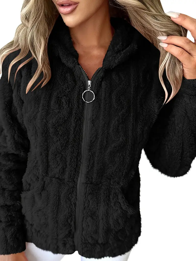 Ganka | Long-sleeved hooded jumper with zip