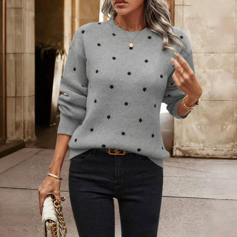 Noella | Polka Dot Knitted Jumper