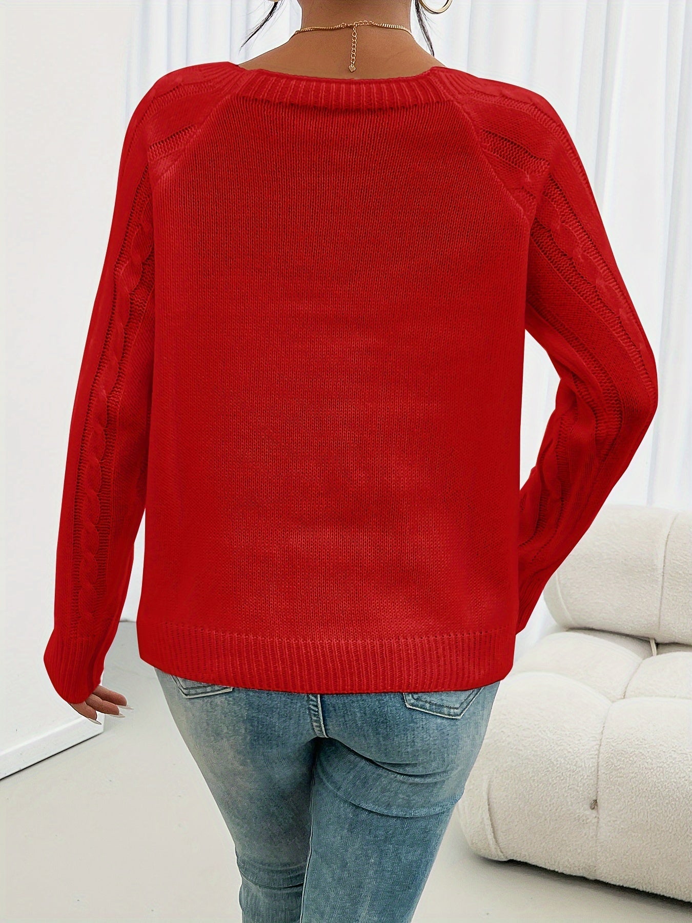 Zipha | Casual Square Neck Jumper