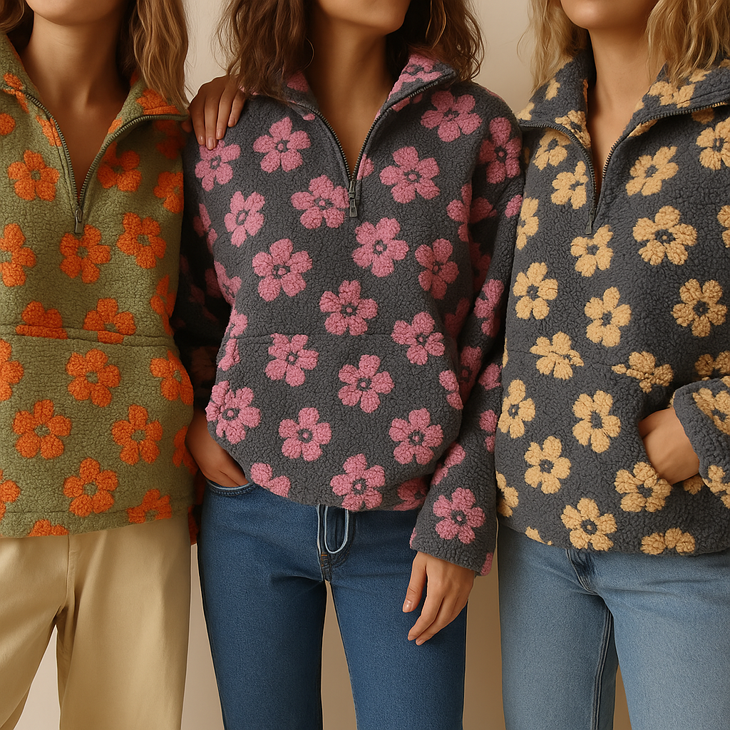 Fleur™ | Floral Fleece Jumper