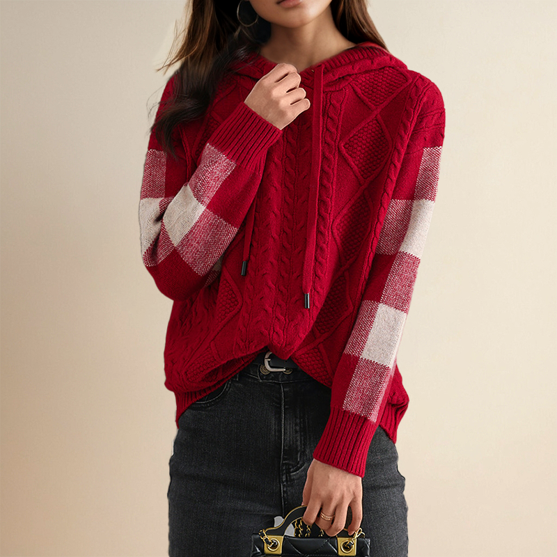 Leonie | Jacquard Hooded Jumper