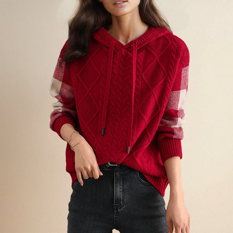 Leonie | Jacquard Hooded Jumper