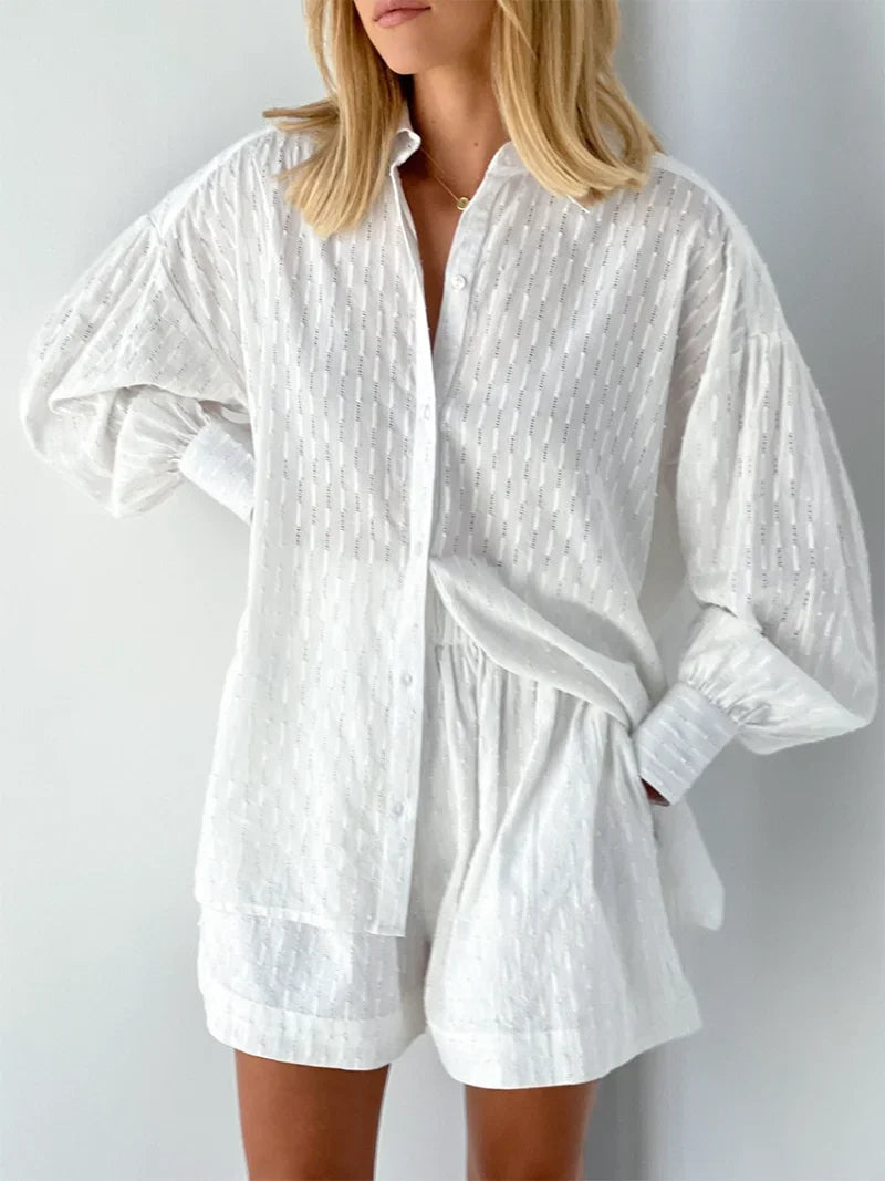 Charlotte | Effortlessly Stylish Breezy Shirt and Shorts Set