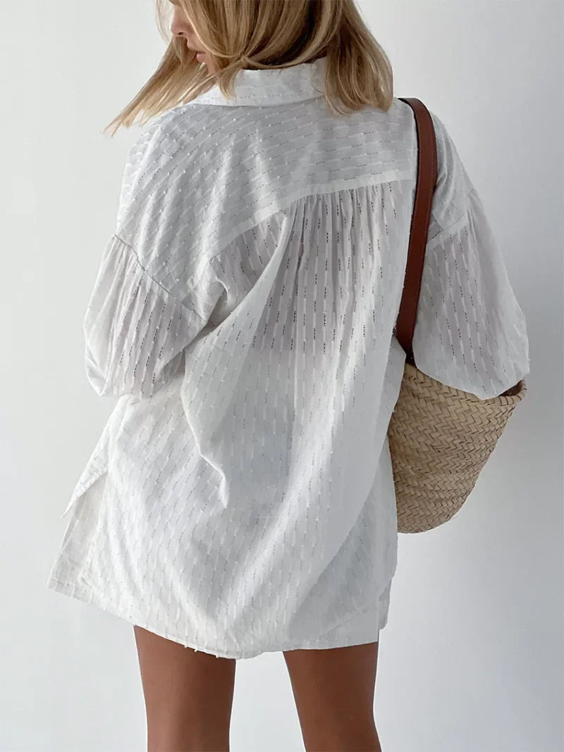 Charlotte | Effortlessly Stylish Breezy Shirt and Shorts Set