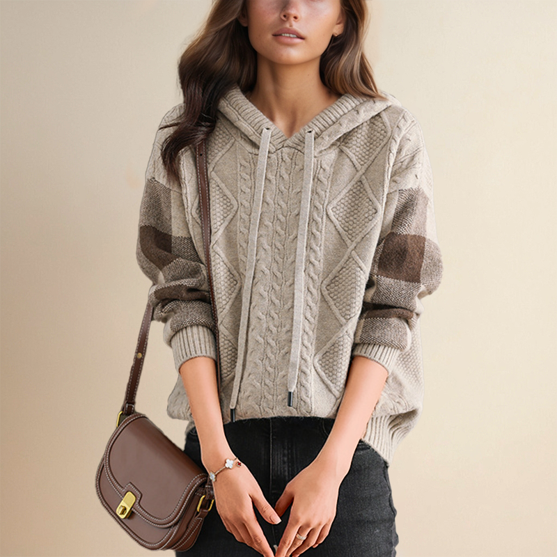 Leonie | Jacquard Hooded Jumper
