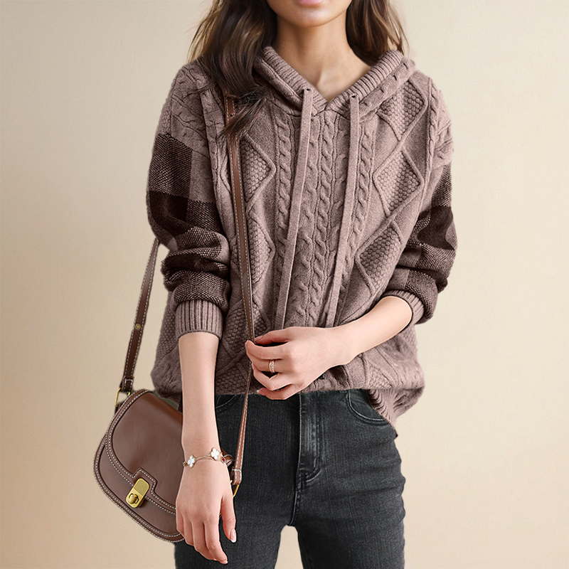 Leonie | Jacquard Hooded Jumper