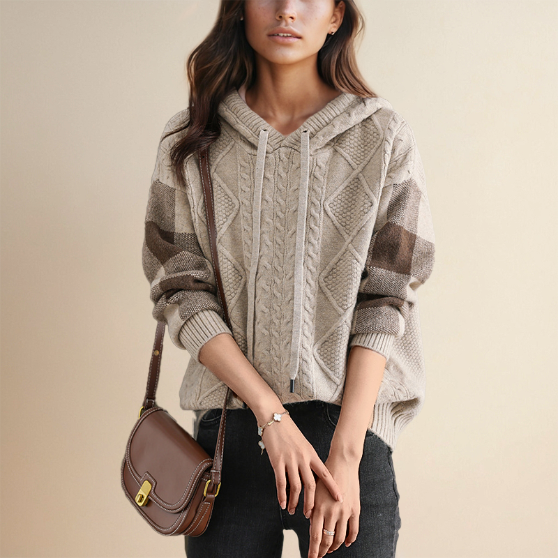 Leonie | Jacquard Hooded Jumper