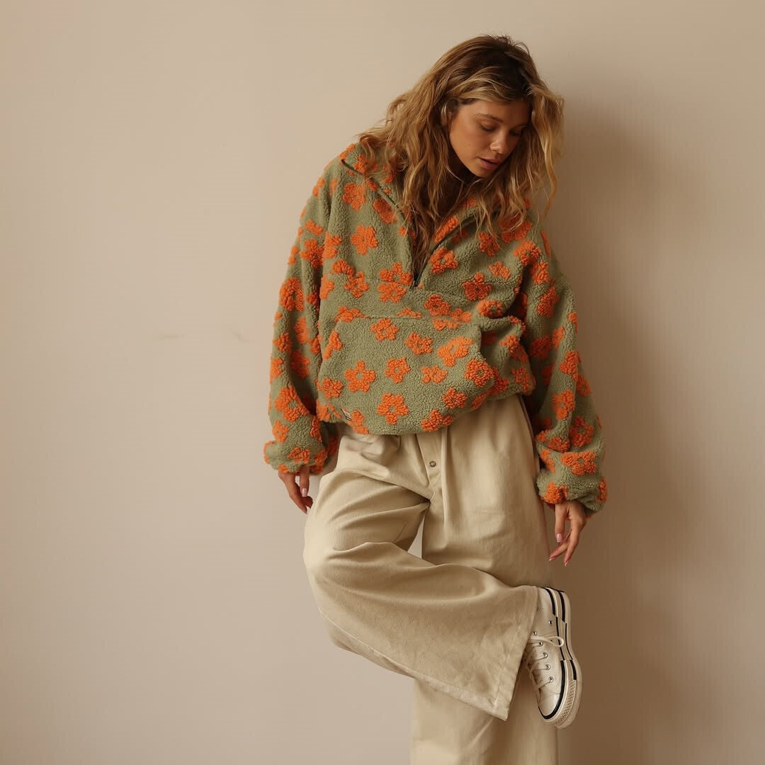 Fleur™ | Floral Fleece Jumper