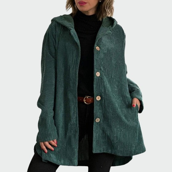 Cordia | Cozy Corduroy Hooded Jacket