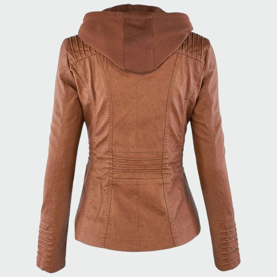 Gia | Leather Biker Jacket